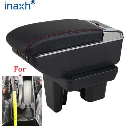 For Toyota Hilux Armrest box Retrofit parts Interior Car Armrest Storage box Holder Ashtray accessories USB LED