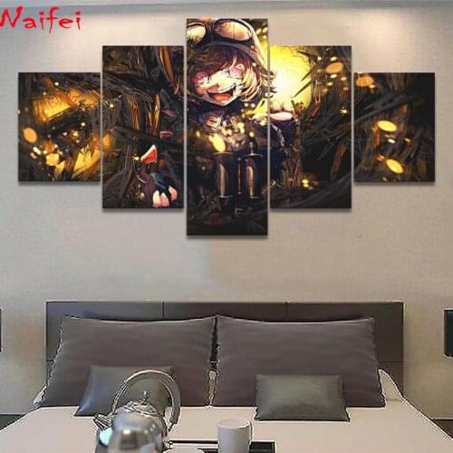 Diamond Painting 5 Pieces Anime cartoon Diamond Mosaic Sale Home Decoration Diamond Embroidery Full Square gift for children