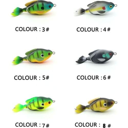 Freshwater Anti-Corrosion Bionic Plastic Fishing Bait Artificial Topwater Wobblers 75mm/8.6gRotated Tail Fishing Lure Hard Bait