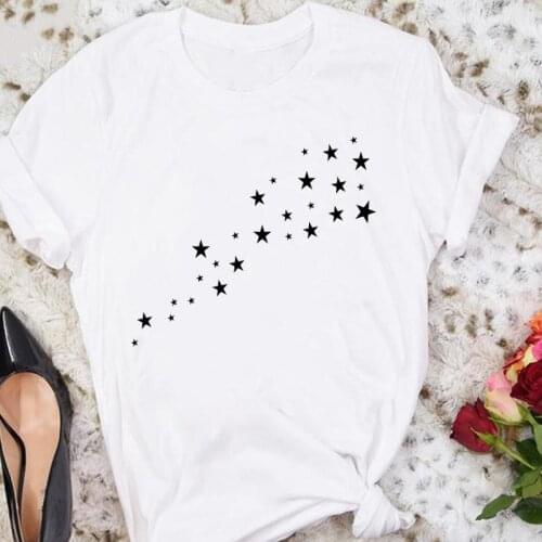Women Star Dream Cartoon 2021 Cute 90s Clothing Trend Summer Sweet Tshirts Fashion Clothes Stylish T Top Lady Print Tee T-Shirt