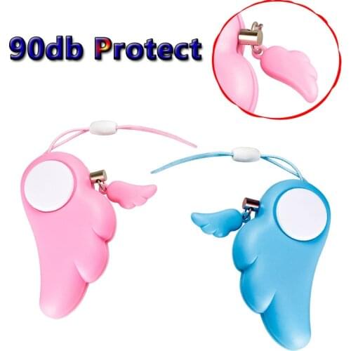 Self Defence 90db Loud Keychain Alarm Personal Protection Girl Women Security Mini Self Defense Emergency Alarm Anti-Attack