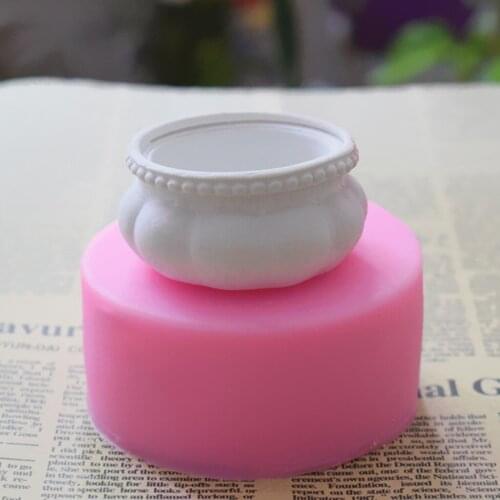 Resin Silicone Mold Resin Arts DIY Flower Pot Cake Baking Mold Craft Tool