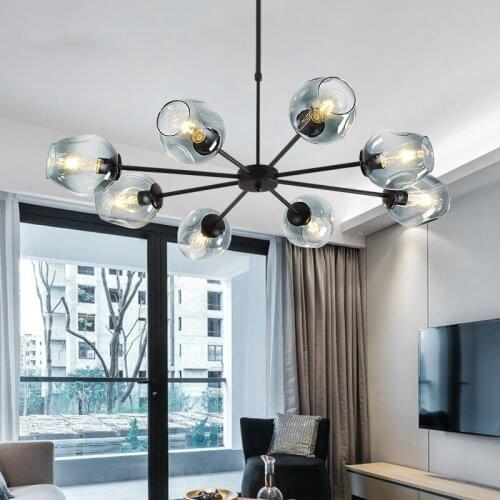 Nordic Simple Iron Chandelier Lighting Dining Room Decoration Living Room Chandeliers Lamp Home Hanging Lamp Lighting Fixtures