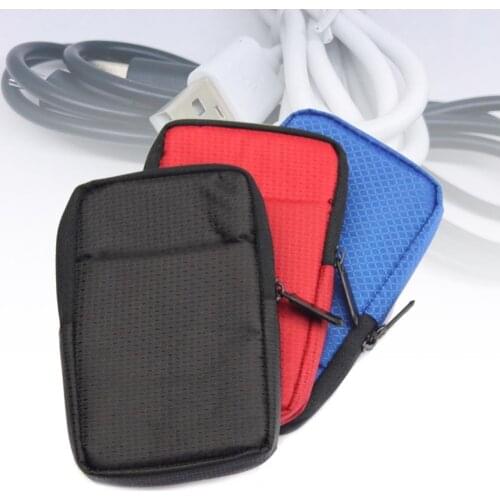 Storage Bag Wear-resistant Dust-proof Resilient 2.5inches External Hard Drive Carry Pouch for Digital Parts Headphone Accessorie
