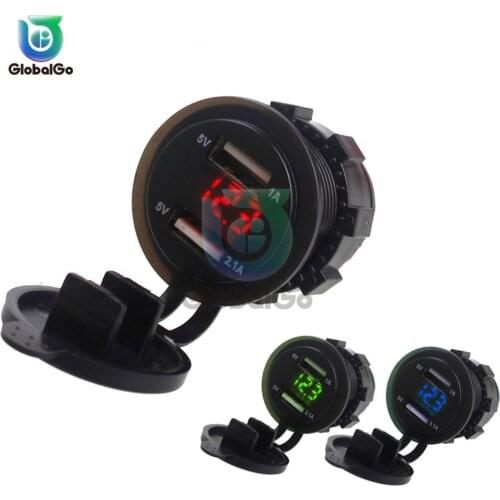 Dual USB 5V 9V 12V 24V Voltage Charger Tester USB Charger Doctor Meter Test Voltmeter For Mobile Phone Tablet Camera Charging