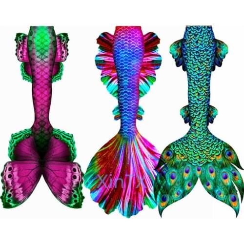 2020 HOT Black Purple HD Big Mermaid Tail Kid Adult Women Mermaid Tail Beach Mermaid Costume for Photo Shooting Costume