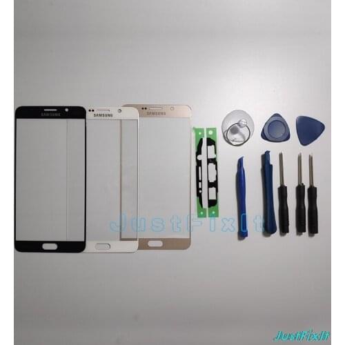 10pcs/lot For Samsung Galaxy Note 5 N920 N920C N920F N920A Note5 LCD Touch Screen Front Glass Outer Panel Adhesive
