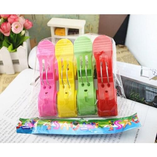 4pcs/Set Clip Lounger Beach Towel Sun Clothes Sunbed Peg Pool Cruiseship Top 2021 Useful Pins Large Windproof Blanket Quilt