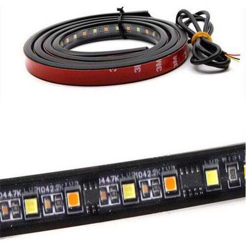 60'' Turn Signal Tail Lamp 90 LED Running/Brake/Reverse/Rear Waterproof Strip Light Bar Red/White For Most Truck/SUV/ RV