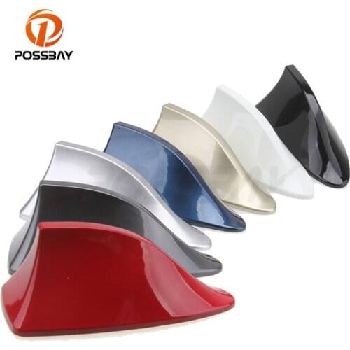 High-Quality 5PCS /LOT POSSBAY Shark Fin Antenna Radio Signal Aerial For All Car Auto SUV Truck Van