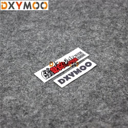 Car Wheel Japan D1 Stickers Option Check SET UP Motorcycle Tank Vinyl and Decals 3M 125x33mm