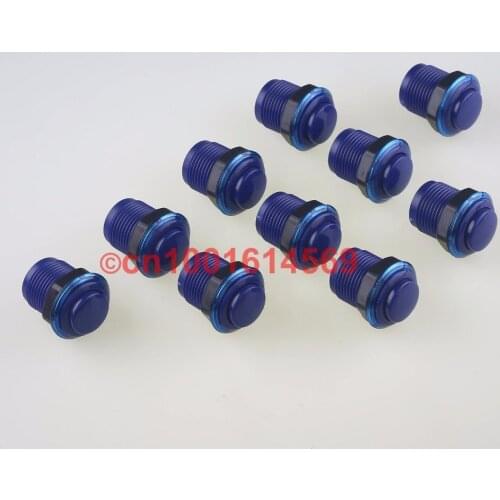 Free Shipping ! New Reyann 10pcs 35mm Arcade Game Push Button Arcade Buttons For USB MAME Cabinet Arcade DIY Projects - Blue