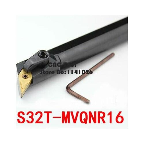 S32T-MVQNR16/S32T-MVQNL16 32mm Lathe Cutting Tools CNC Turning Tool Machine Tools Internal Metal Lathe Tool Boring Bar MVQNR/L
