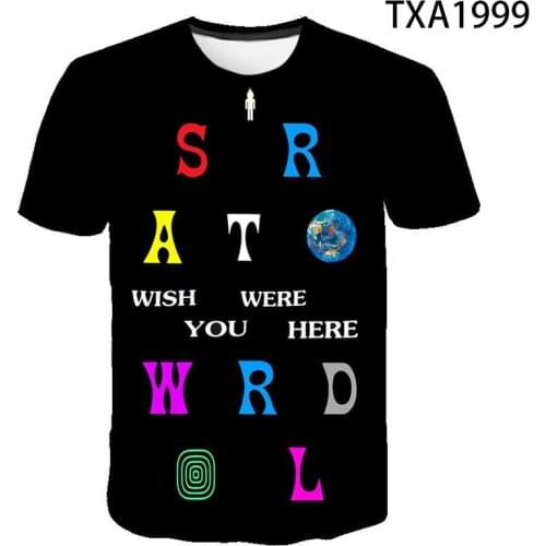 2020 New Astroworld Summer 3D Printed T Shirts Casual Boy Girl Kids Fashion Streetwear Men Women Children Cool Tops Tee