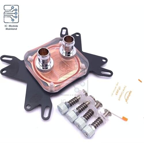 Butterfly Bracket Type Computer CPU Cooling Water Block Radiator CPU Cooler Heatsink with 3-point Pagoda Head for INTEL/AMD