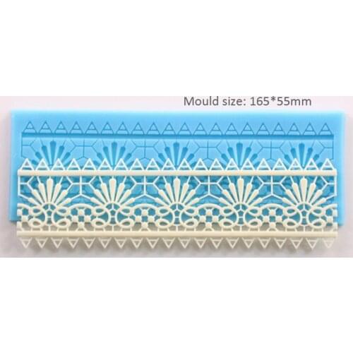 Luyou 2016 Silicone Lace Mold Mould Sugar Fondant cake decorating tools Embossed Mold Cake Decorating Mould Baking Tools FM881