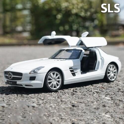 1:24 AMG SLS Supercar Alloy Car Model Diecasts & Toy Vehicles Collect Car Toy Boy Birthday gifts