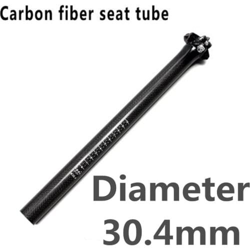 New carbon fiber bike seatpost 30.4*350/400mm bicycle seat tube 3K glossy road/mtb cycling Carbon Seat