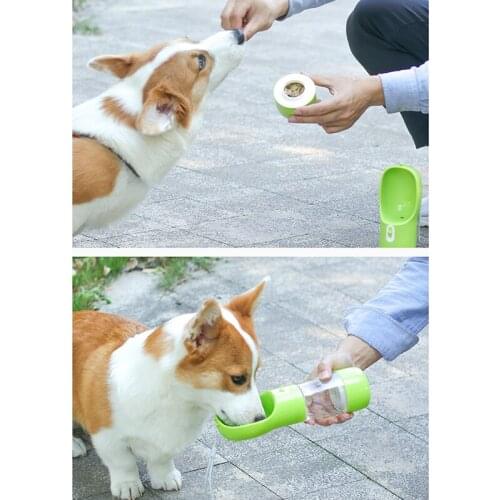 Portable Pet Dog Water Bottle For Dogs Multifunction Dog Food Water Feeder Drinking Bowl Puppy Cat Water Dispenser Pet Products