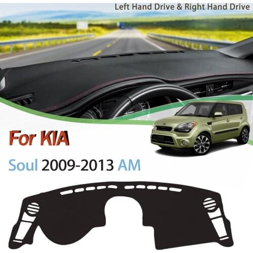 Anti-Slip Mat for KIA Soul 2009-2013 AM Dashboard Cover Pad Sunshade Dashmat Protect Carpet Anti-UV Accessories 2010 2011 2012