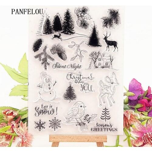 PANFELOU 12*17 Easter party Transparent Clear Silicone Stamp/Seal DIY scrapbooking/photo album Decorative clear stamp sheets