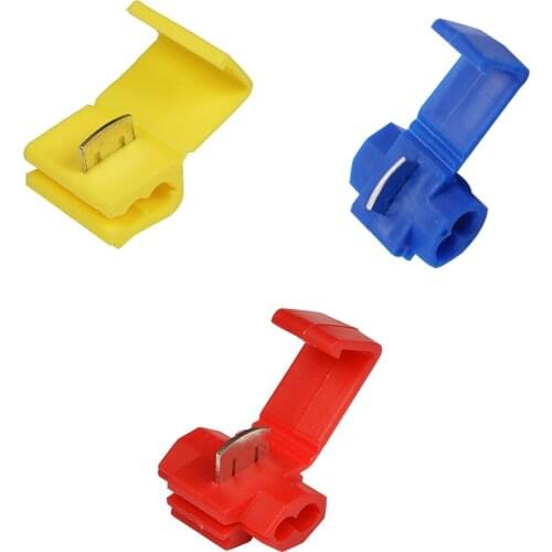 Scotch Lock Electric Wire Cable Connectors Quick Splice Terminals Crimp Non Destructive Without Breaking Line AWG 22-10