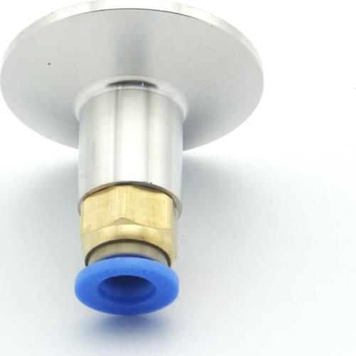 6mm Hose Tube Push In Fitting x 50.5mm Ferrule OD 304 Stainless Steel Sanitary Connector Pipe Fitting Fit 1.5" Tri Clamp