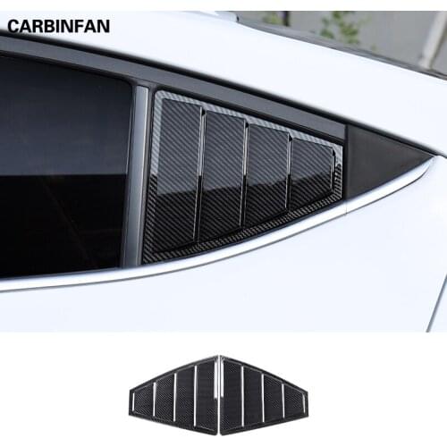 Rear Triangle Window Spoiler Wing Trim Panel Car-covers 2Pcs/Set For Hyundai Elantra AVANTE 2017 2018 2019 Car-styling