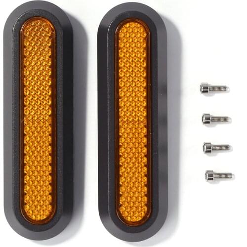 2pcs Safety Reflective Rear Wheel Hub Covers Protective Back Shell for Xiaomi Mi Electric Scooter Pro 2 M365 Scooter Accessories