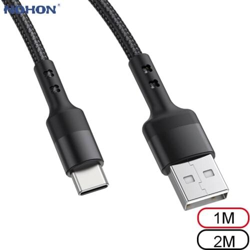 1m 2M USB C Cable Type C cable Fast Charging Data Cord Charger usb cable c For Samsung s10 s9 A51 xiaomi mi 10 redmi note 9s 8t