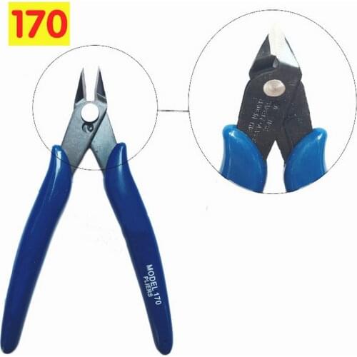 1Pcs Diagonal Side Flush Cutter Shears Nipper Repair Plier for Cutting Wires Metal Chains Nail Art Rhinestones Manicure Tools