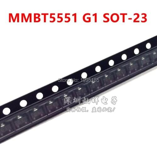 100pcs MMBT5551 2N5551 G1 SOT-23 transistor