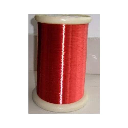 1000 m Free shipping 0.1 mm red new polyurethane enameled copper wire flying lead QA-1-155