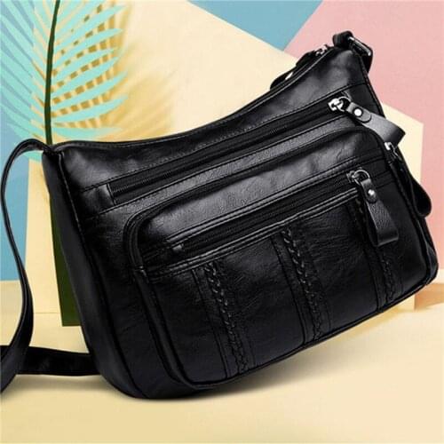 2021 New Women Crossbody Bag Soft Pu Leather Shoulder Bag Good Quality Messenger Bag Purse Ladies Handbags