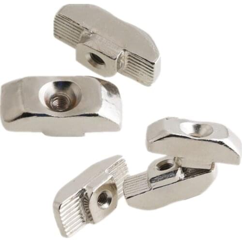 25/30pcs Slot T-nut Sliding T Nut Hammer Drop In NutM3/M4/M5/M6 for 20 30 40 45Series Fasten Connector 2020 Aluminum Extrusion