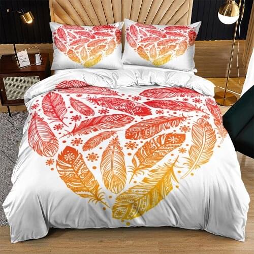 3D Custom Design Bohemian Beddings Comforter Covers Set Linens Bed Pillow Shames King Queen Full Twin Size White Bedding Sets