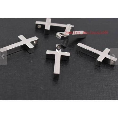Lots 5pcs Stainless steel 17*31MM Christian Huge Cross pendant charms DIY JEWELRY FINDING wholesale