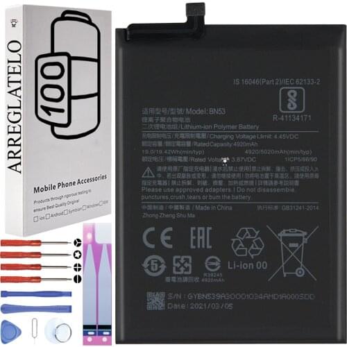 ARREGLATELO Xiaomi Redmi Note 9 Pro Batteries
