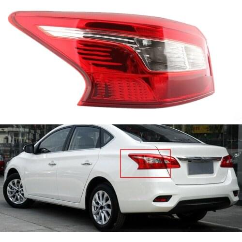 Car Left Outer Tail Rear Light Brake Lamp 45x19 cm Fit for Nissan Sentra 2016 2017 2018