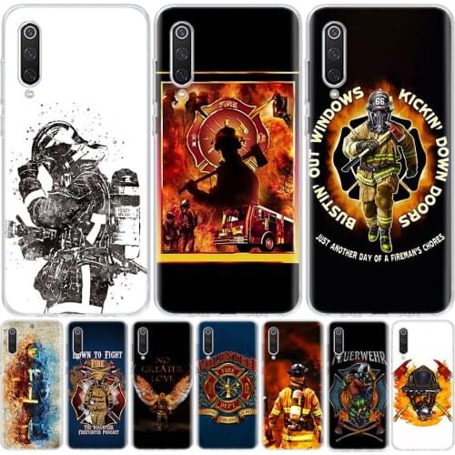 Firefighter Heroes Fireman Luxury Cool Phone Case For Xiaomi Redmi Mi Note 10 9 8 A3 A2 A1 CC9 9T Lite Pro 6X 5X F1 CC9E Coque C