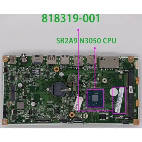 For HP All In One 20-E Series 818319-001 818319-601 DAN69AMB6D0 N3050 Laptop Motherboard Mainboard Tested & working perfect