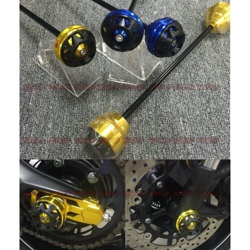 Fits Yamaha R3 MT03 14-16 CNC modified front and rear wheels drop resistance rubber ball crash protection bars / 2 pairs