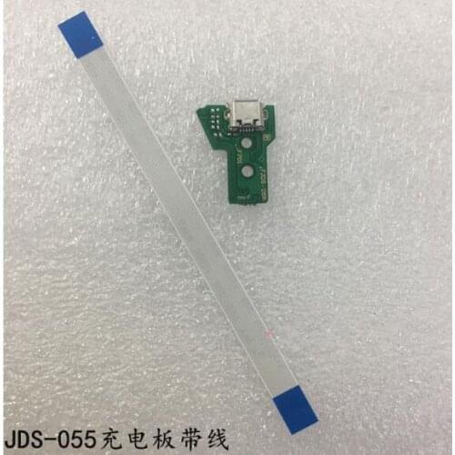FJDS 055 JDS 050 USB Charging Port USB Socket Charger Board with board For PS4 PRO Controller JDS-055 JDS055 PCB board