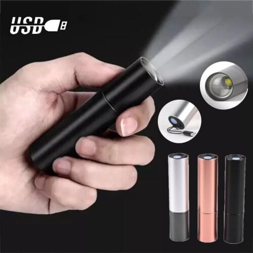 USB Rechargeable Flashlight with Mobile Power Function USB Rechargeable Flashlight Waterproof Flashlight Flashlight with Battery