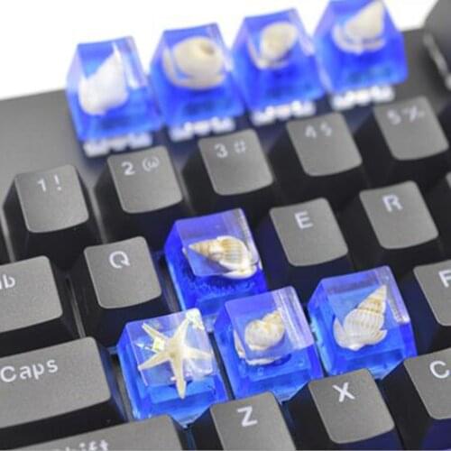 Epoxy Silicone Keycap Mold Marine Life Decoration Craft DIY Cat Claw Keyboard Cover Mold Epoxy Resin Keyboard Decoration Mold
