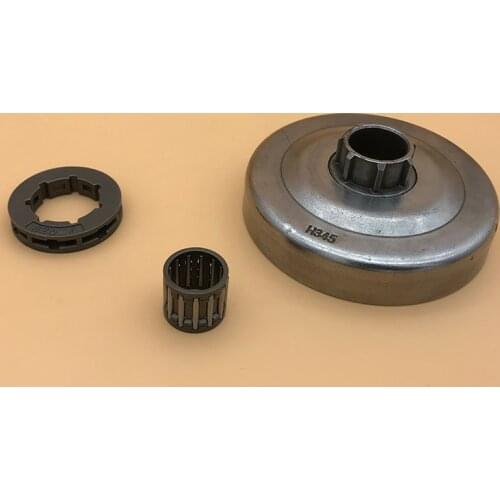 HUNDURE .325"-7T Clutch Drum Sprocket Rim Needle Bearing Fit HUSQVARNA 350 351 353 340 345 346 Chainsaw Chain Drive Parts