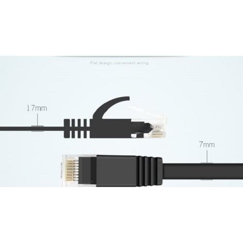 LNYUELEC 0.15m=15cm cable Pure copper wire CAT6 Flat UTP Ethernet Network Cable RJ45 Patch LAN cable blue/white/black color