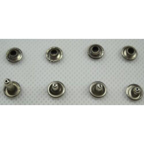 200pc/pack 8*6mm 8*12mm Metal Double Cap Sided Rivet Leather Belt Wallet Bag Shoe Decorative DIY Punk Spike Stud With Tool