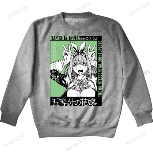 Fashion Anime The Quintessential Quintuplets Print O-neck hoody High Quality hoodies New Oversized Mens Casual Short hoody