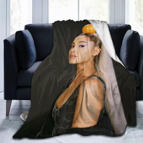 Ariana Grande soft flannel blanket childrens bed sheet baby bag sofa bedroom decoration childrens gift